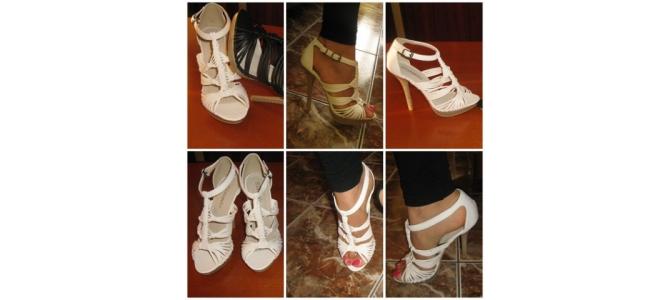 sandale albe, superbe copie model christian louburtin, pt femei