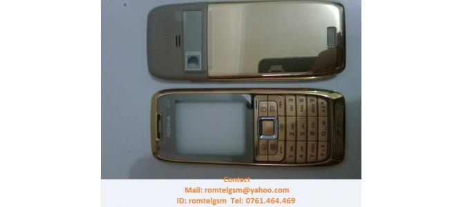 Carcasa Nokia E51 GOLD ORIGINALA COMPLETA SIGILATA