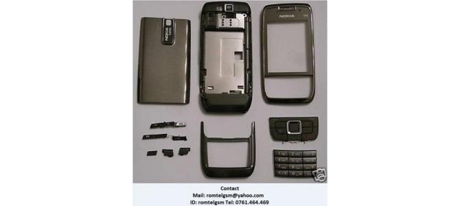 Carcasa Nokia E66 GREY ( GRY ) ORIGINALA COMPLETA SIGILATA
