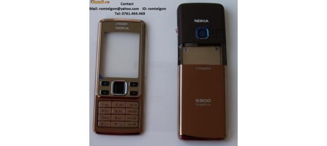 Carcasa Nokia 6300 SAPPHIRE ( SAFIR ) ORIGINALA COMPLETA SIGILATA