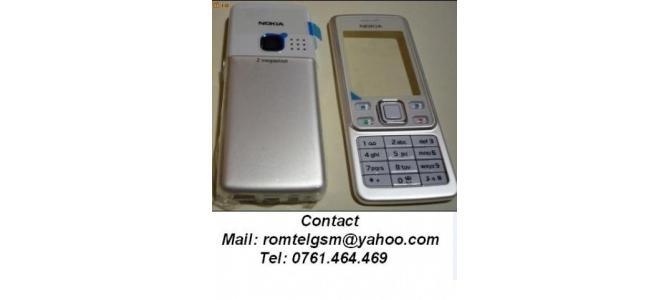 Carcasa Nokia 6300 WHITE ( ALBA ) ORIGINALA COMPLETA SIGILATA