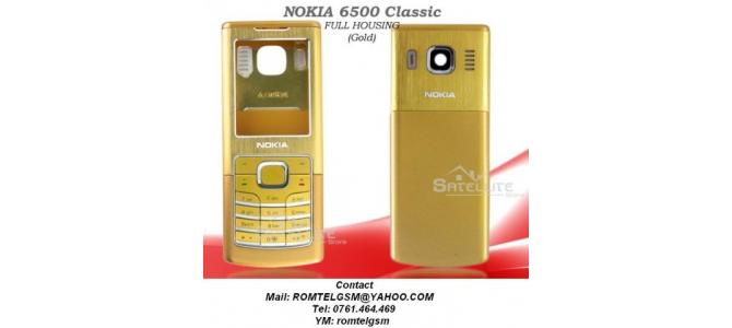 Carcasa Nokia 6500 Classic GOLD ( AURIE ) ORIGINALA COMPLETA SIGILATA