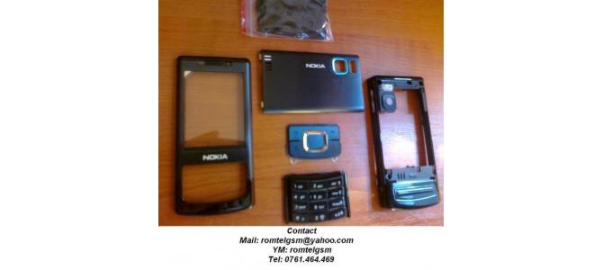Carcasa Nokia 6500 SLIDE Black ( NEAGRA ) ORIGINALA COMPLETA SIGILATA