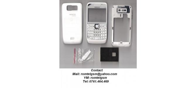 Carcasa Nokia E63 WHITE ( ALBA ) ORIGINALA COMPLETA SIGILATA