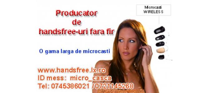 Microcasti INVIZIBILE :: Handsfree fara fir - direct de la PRODUCATOR