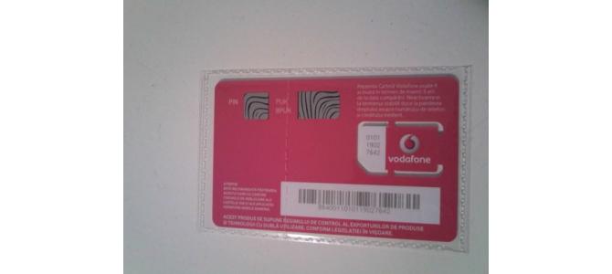 Vand cartela Sim Vodafone sigilata cu numar  Pret 10 lei