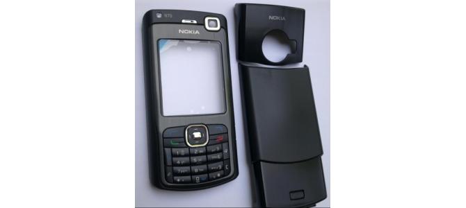 Carcasa Nokia N70 Black ( NEAGRA ) ORIGINALA COMPLETA SIGILATA
