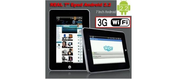 Tableta Epad Android 7 inch 2.2 wifi camera 3G 349 lei