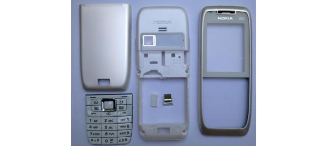 Carcasa Nokia E51 WHITE ( ALBA ) ORIGINALA COMPLETA SIGILATA