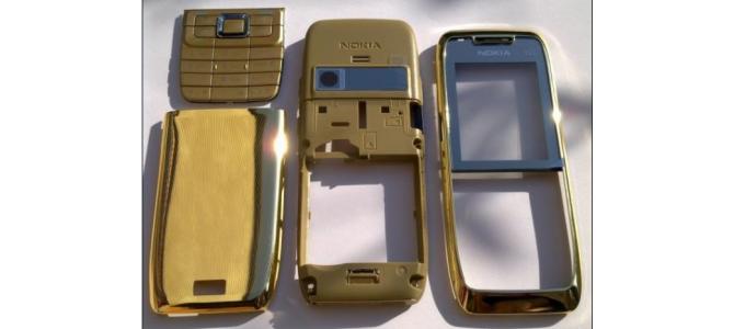 Carcasa Nokia E51 Gold ( Aurie ) ORIGINALA COMPLETA