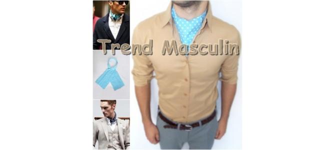 Cravata Ascot Fashion Aqua Buline