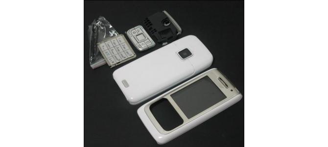 Carcasa Nokia E65 White ( Alba ) ORIGINALA COMPLETA