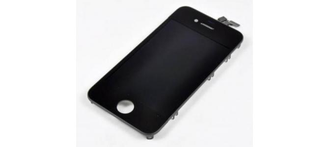 Display LCD cu TouchScreen Geam Iphone 4 Black (NEGRU) Original Nou Sigilat
