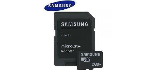 Vand card nou microsd 2GB +adaptor samsung