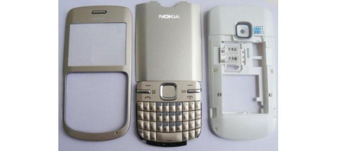 Carcasa Nokia C3 Gold ( Aurie ) ORIGINALA COMPLETA