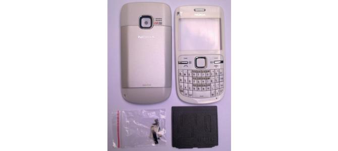 Carcasa Nokia C3 White ( Alba ) ORIGINALA COMPLETA