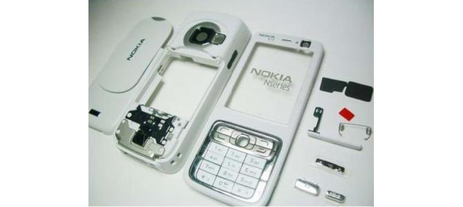 Carcasa Nokia N73 White ( Alba ) ORIGINALA COMPLETA