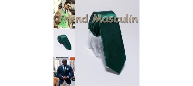Cravata Skinny Ingusta Slim Subtire Verde