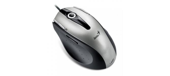 VAND GENIUS ERGO 555 GREY 3200DPI LASER GAMING MOUSE WITH OLED GRAPHIC EFFECT USB NOU.
