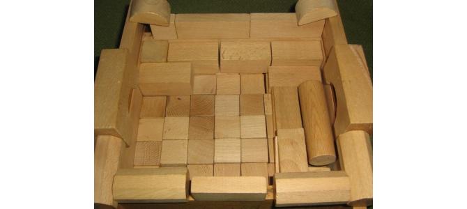 Set cuburi din lemn
