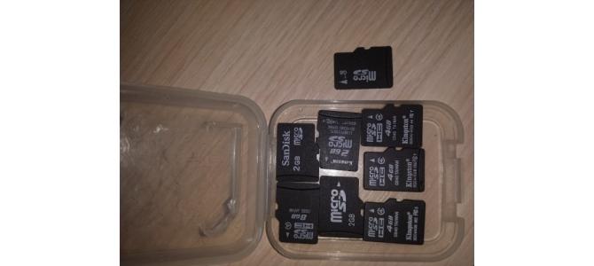 Carduri de memorie MicroSD de 1/2/4/8 GB