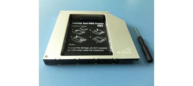 Adaptor HDD Caddy universal laptop, unitate optica - HDD/SSD, SATA to mSATA, 12.7mm
