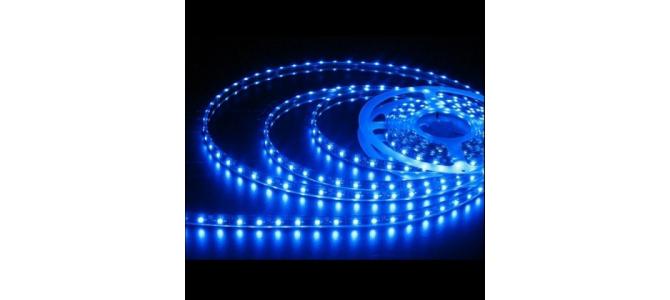 Banda luminoasa, flexibila, cu LED-uri, culoarea albastra, lungime: 30cm