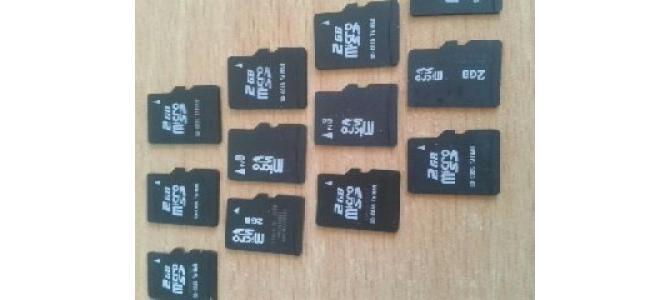 Vand MicroSD-uri 2GB  - 8 Ron/buc-