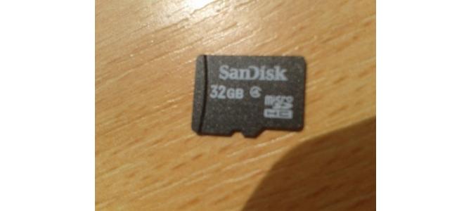 Vand : Micro SD SanDisk 32gb