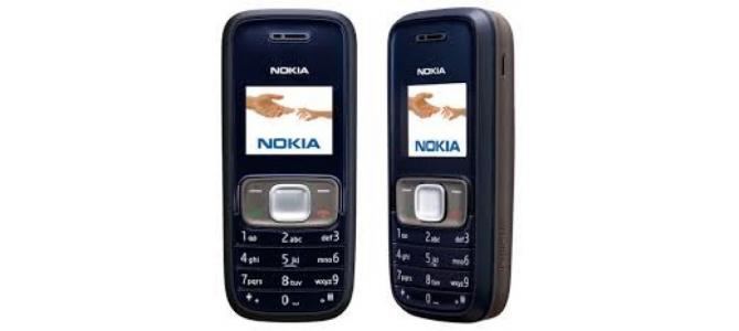 Vand telefon Nokia 1209.