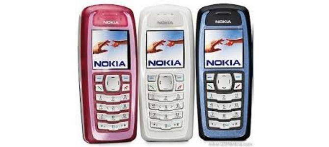 Vand telefon Nokia 3100.