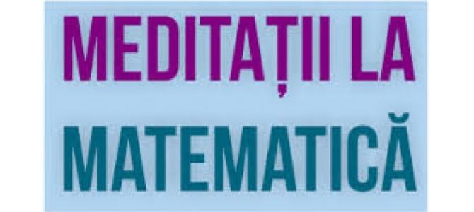 Meditatii Matematica cls V-XII