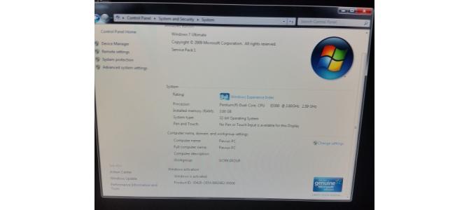 sistem PC Intel pentium + monitor