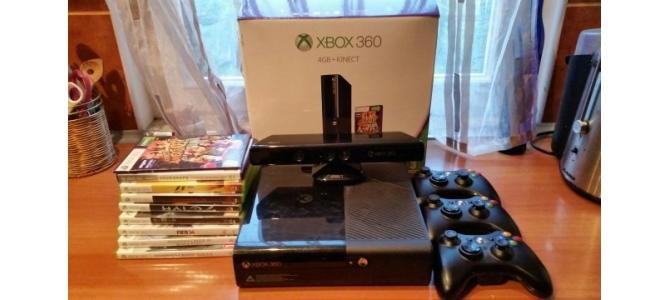 Xbox 360 + Kinect + jocuri