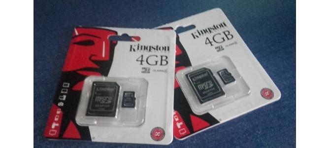 Vand Carduri Memorie Kingston microSDHC 4GB + Adaptor