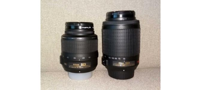 Kit obiective Nikon 18-55 VR & 55-200 VR