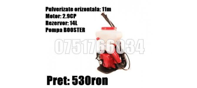 Atomizor Pulverizator Benzina 2.9CP 20L Pompa BOOSTER