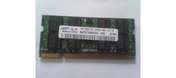 Memorie Laptop Ram Samsung M470T2953EZ3-CE6 1Gb DDR2 667Mhz Pret 25 Lei