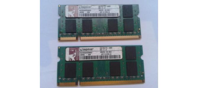 Memorie Laptop Ram Kingston ASU256X64D2S800C6 2Gb DDR2 800Mhz Pret 39 Lei