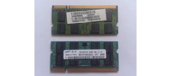 Vand Memorie Laptop Ram Samsung Samsung M470T5663QZ3 2Gb DDR2 800Mhz 25 Lei