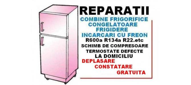 Reparatii frigidere deplasare constatare gratuita
