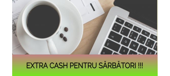 EXTRA CASH PENTRU SARBATORI !!! (Pe net)