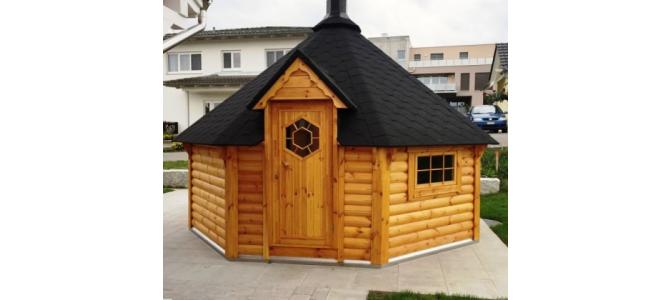 Casa mobila din lemn camping  de vacanta  fast food sauna