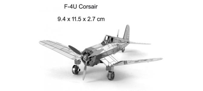 Puzzle 3D din metal - Avion F-4U corsair