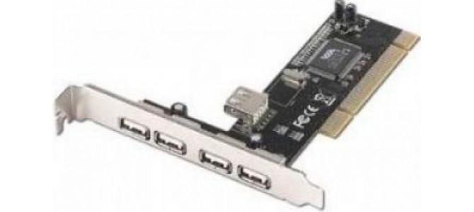 Adaptor Gembird PCI la USB 2.0 4 porturi +1 in interior