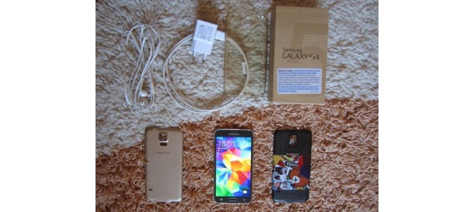 Samsung Galaxy S5 Gold / SM-G900F / liber de retea / full-box